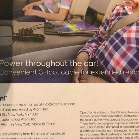 NIP Atomi 40W Multi Port Car Charger - Picture 6 of 10